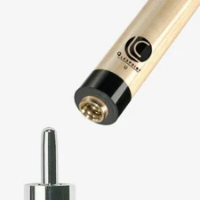 Lucasi Custom Zero Flexpoint Uniloc 12.75mm Pool Cue Shaft - Black Collar