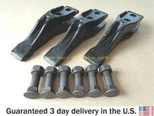 JCB BACKHOE - 3 PCS. FORGED TOOTH POINT WITH NUT/BOLT. (PART NO. 531/03205)
