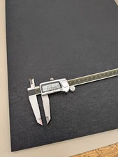 0.365" 3/8" Black HDPE Polyethylene Plastic Sheet 13.5" X 22" Smooth / Textured