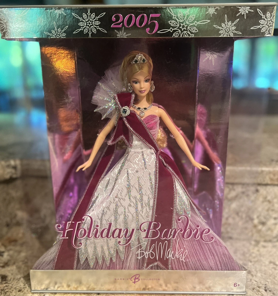 2005 Holiday Barbie Doll by Bob Mackie Barbie Collector NIB