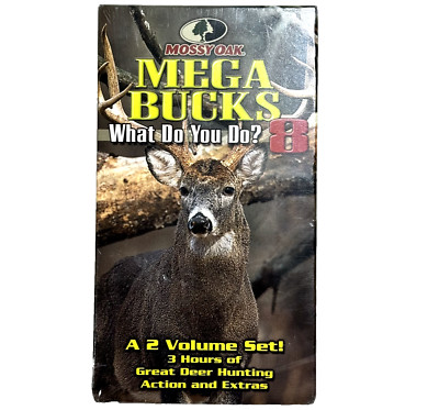 VHS: Mossy Oak's Megabucks What Do You Do 8?  2 volume set video deer hunting
