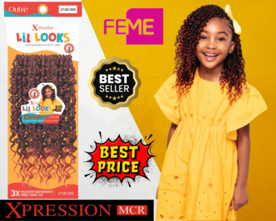 Feme Outre X-Pression Lil Looks - Passion Water Wave Feed Twist 10'' Zoll UK Verkauf
