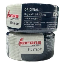 2 Pack Saint-Gobain Adfors FibaTape White Drywall Joint Tape 150' x 1-7/8" New