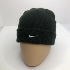 Nike Youth Black Stocking Hat Cap Beanie Winter Hat One Size Adjustable