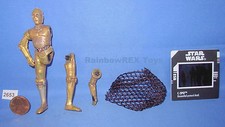 Star Wars 1998 C-3PO New Pull Apart Feature  FF 3.75 inch Figure COMPLETE