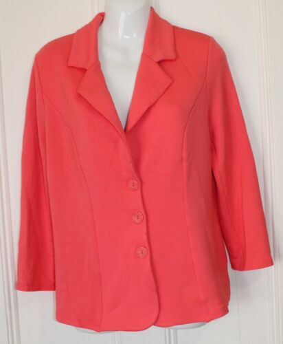 Watermelon Kim & Co French Terry 3/4 sleeve button up jacket  - Small - new - Afbeelding 1 van 3
