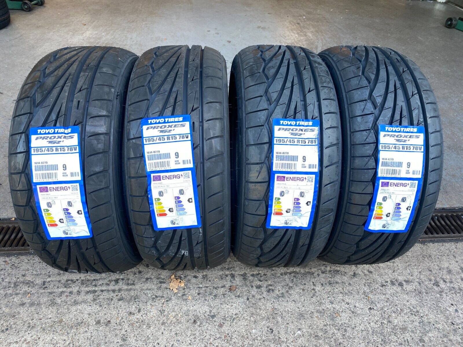 ROAD X4 | TOYO TYRES 78V TR-1 15 QUALITY 195 45 TRACK TOP PROXES DAY/ 195/45R15 eBay