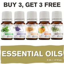 5ml Essential oil 100% Pure Therapeutic Grade Oil & All Natural - Bottled in USA