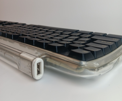 Apple Pro Silver/Black/Clear USB Keyboard M7803 MAC, Wired, 2000 - Picture 5 of 9
