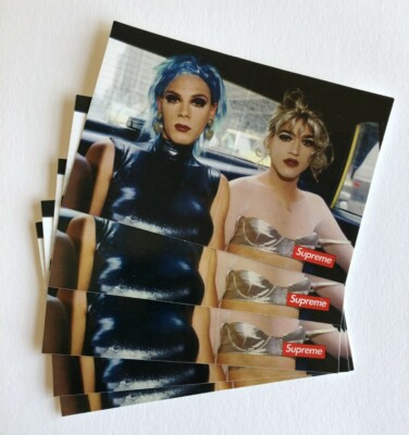 Supreme Nan Goldin Misty and Jimmy Sticker 100% Authentic SS18 Season 