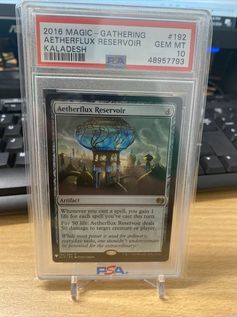 PSA 10 Gem Mint Aetherflux Reservoir MTG The List Labeled Kaladesh
