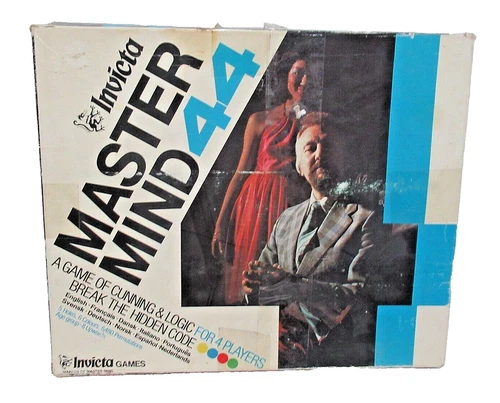Vintage Invicta Games 1977 MASTER MIND 44  Game of Cunning & Logic COMPLETE