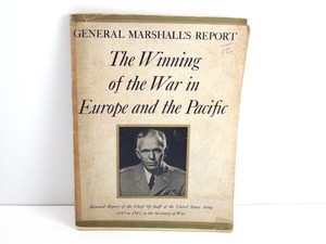 Vintage-WW2-General-Marshall-039-s-Report-Winning-of-the-War-in-Europe-and-Japan