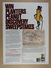 1972 Planters Peanuts Discovery Sweepstakes vintage print Ad