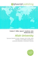 Aliah University Frederic P. Miller (U. A.) Taschenbuch Englisch 2026
