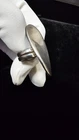Vintage Sterling Silver 925 Oval Statement Ring Size 6.5  Band Unique Design