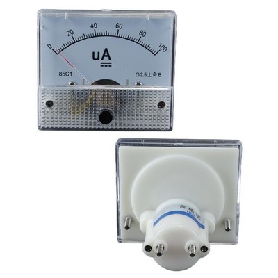 Amperemeter Analog Panel Ampere Meter 85C1 DC 0-100UA Zeigertyp Strommesser