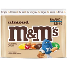 NEW Sealed Almond Chocolate M&M's 8.60 oz Bag