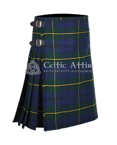 Johnston Tartan 8 Yard Scottish Kilt - Made to Order By Celtic Attire