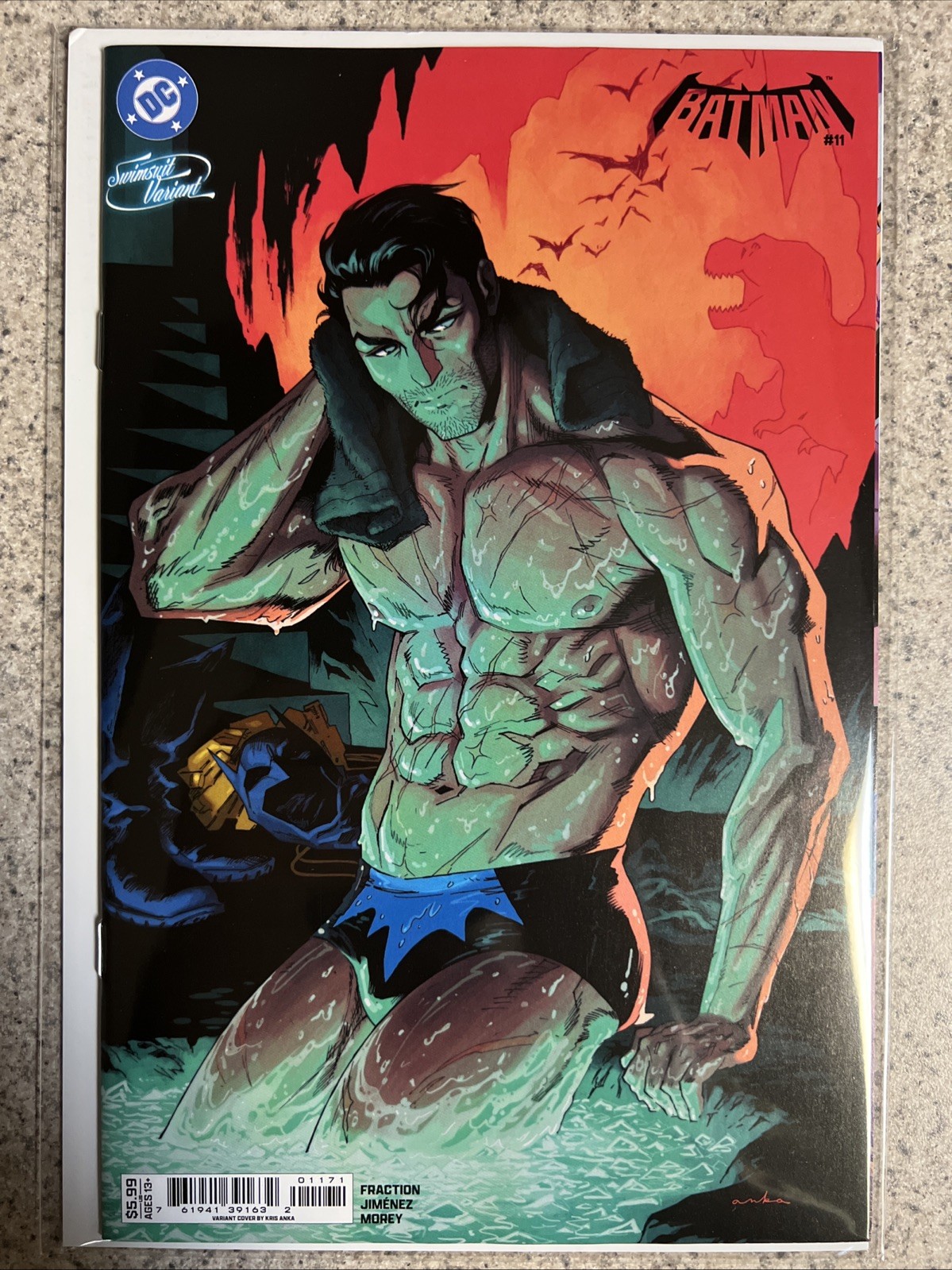 BATMAN #11 CVR F CHRIS ANKA SWIMSUIT CARD STOCK NM