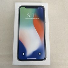 Apple iPhone X 264GB Silver Model Box Only Original Retail Packaging No Phone