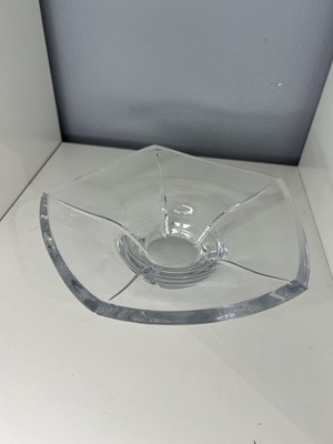 Louise Kennedy for Tipperary Crystal ''Earth Star'' Bowl Signed Irish Lead Crystal