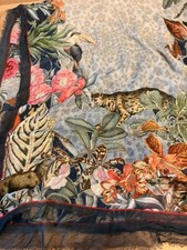 Wolltuch, Tier- & Blumenmotive, 54% Modal, 46% Wolle, 180 x 90 cm, Vossberg HH