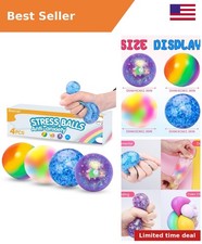 4 Pack Stress Balls, Squishy Balls, Squishy Fidget Stress Relief