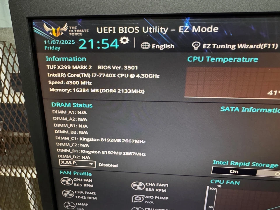 Intel Core i7 7740x 6 Core 4.3GHz LGA 2066 CPU SR3PF Fully Tested - Image 2 of 2