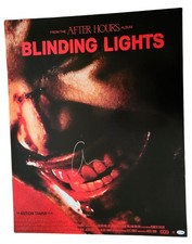 The Weeknd Signed Autographed 20x34 After Hours Blinding Light Poster ACOA