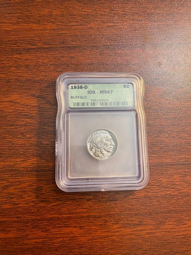 1938-D Buffalo Nickel ICG MS67 Superb Gem Full Strike Last Year - Lot #30