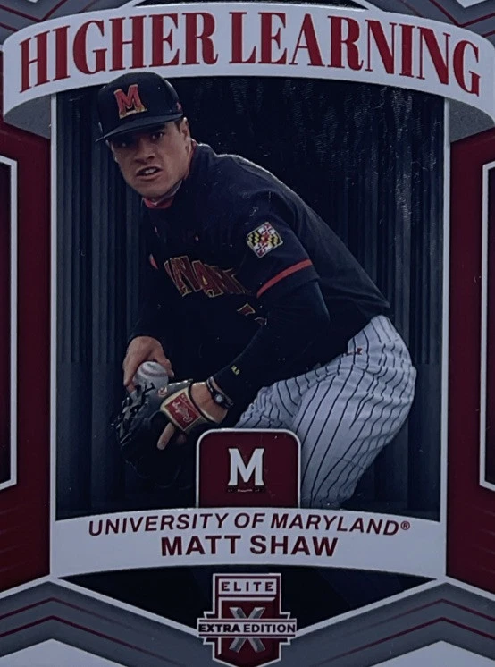 Matt Shaw Rookie PSA 8 - 2023 Panini Elite Extra ‘Higher Learning’ - Cubs Talent - Image 4 of 4