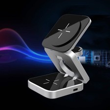 3 In 1 Foldable Wireless Charger Station Magnetic Wireless Charging For Multiple