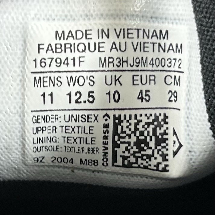 Converse CT All Star Double Gore 167941F Mens Size 11 Black Canvas Slip On Shoes thumbnail 11