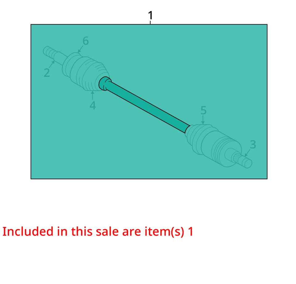 Infiniti Q50 2014 conductor trasero izquierdo eje CV eje OEM 159 k millas - LKQ342466558 Foto 4 de 4