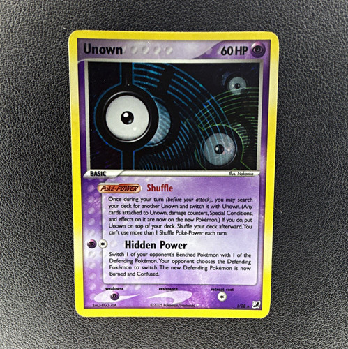 Pokemon Unown 28 EX Unseen Forces Holo Rare Holo English Basic 60 HP
