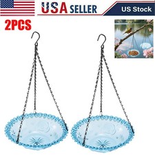 2 Piezas Cuenco Colgante para Baños para Pájaros Exterior Alimentador para Pájaros para Decoración de Jardín Patio