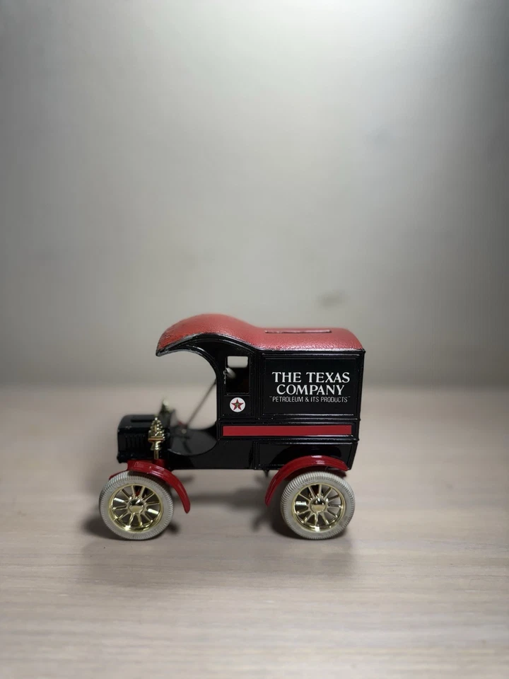 Ertl Texaco The Texas Company 1905 Ford's First Delivery Diecast Coin Bank con LLAVE Foto 2 de 4