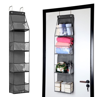 4-Shelf Over The Door Hanging Pantry Organizer Behind The Door Storage Organ