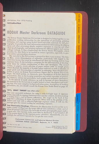 Kodak Master Darkroom Dataguide per bianco e nero - Foto 3 di 5