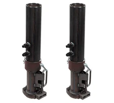 2PK Round Gooseneck Trailer Coupler w/ Load Bearing Pin 30,000 Lbs WLL
