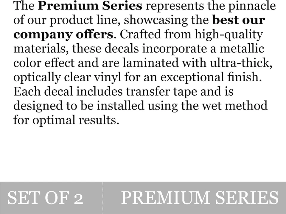 4x4 Decals for Chevy Silverado - Weatherproof Metallic Finish Set of 2 - Image 4 of 4