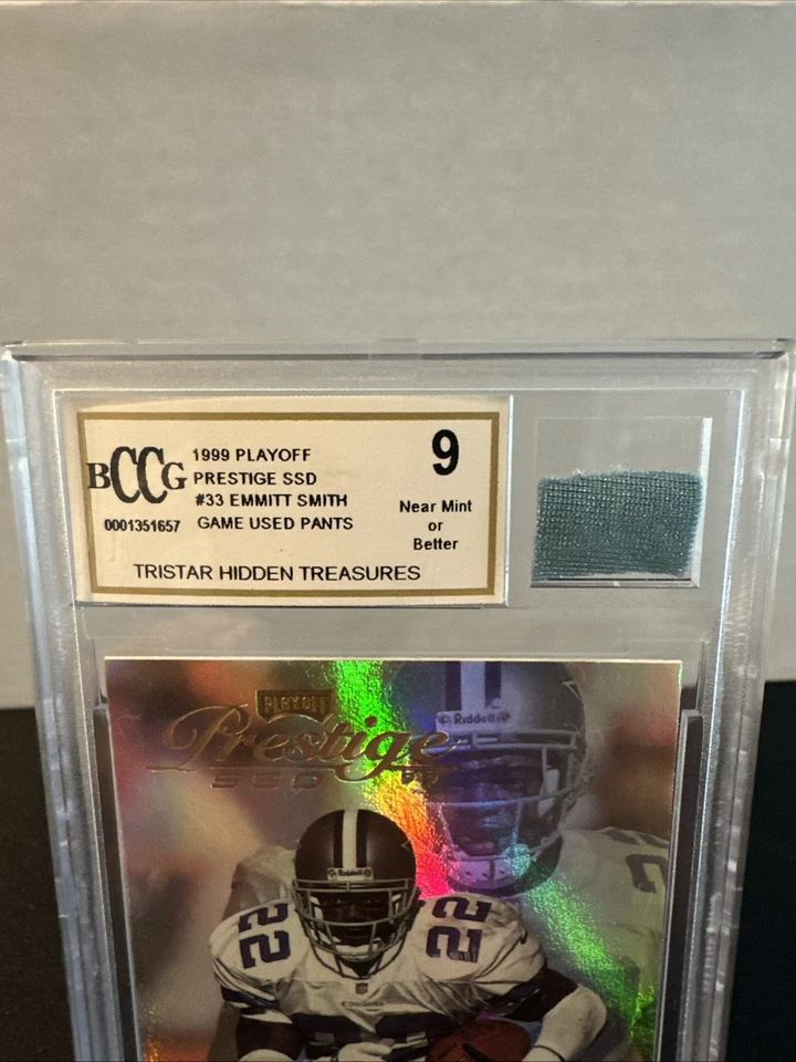 Pantalones usados Playoff Prestige SSD 1999 - Emmitt Smith Relic Game #B033 Foto 3 de 3