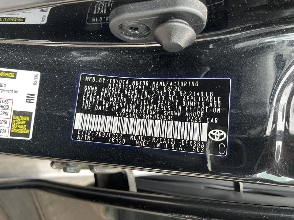 Toyota Corolla 2019-22 sistema de escape completo original 2,0 L tracción delantera 42 k SE 63793 Foto 4 de 4