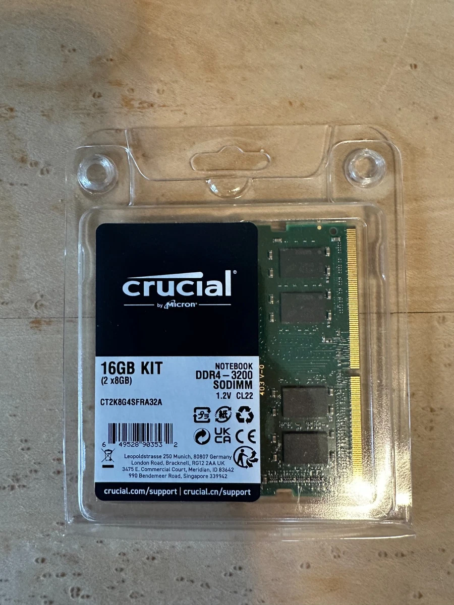 Crucial DDR4 SDRAM 16 GB Total Capacity Memory (RAM) for sale | eBay
