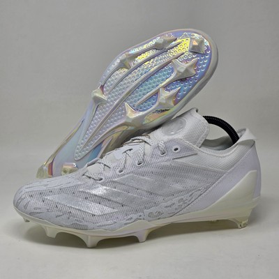 Adidas Men\'s Adizero Electric.1 Football Soccer Cleats  Size 10 White Silver New Adidas Adizero Electric.1 Mens Molded Football Cleats main image 2