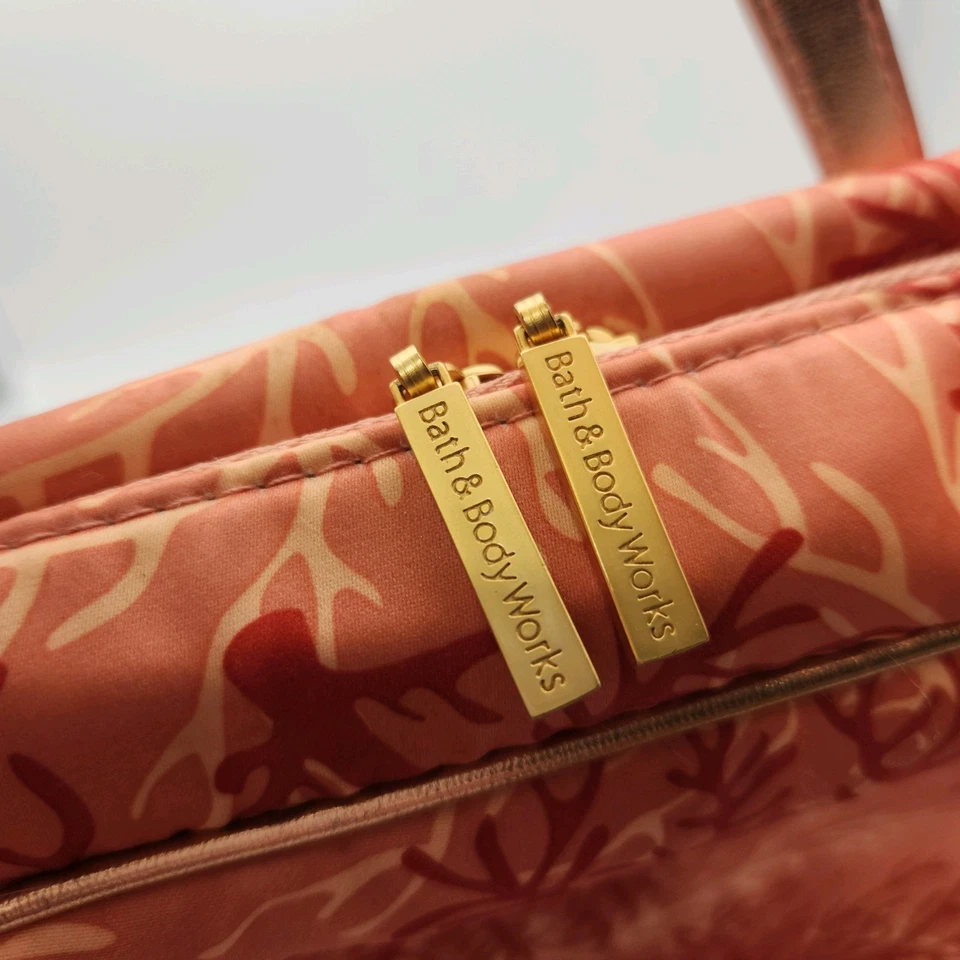 Bath and Body Works Vintage Travel Toiletry Cosmetic Bag Embroidered Sequined - Image 3 of 4