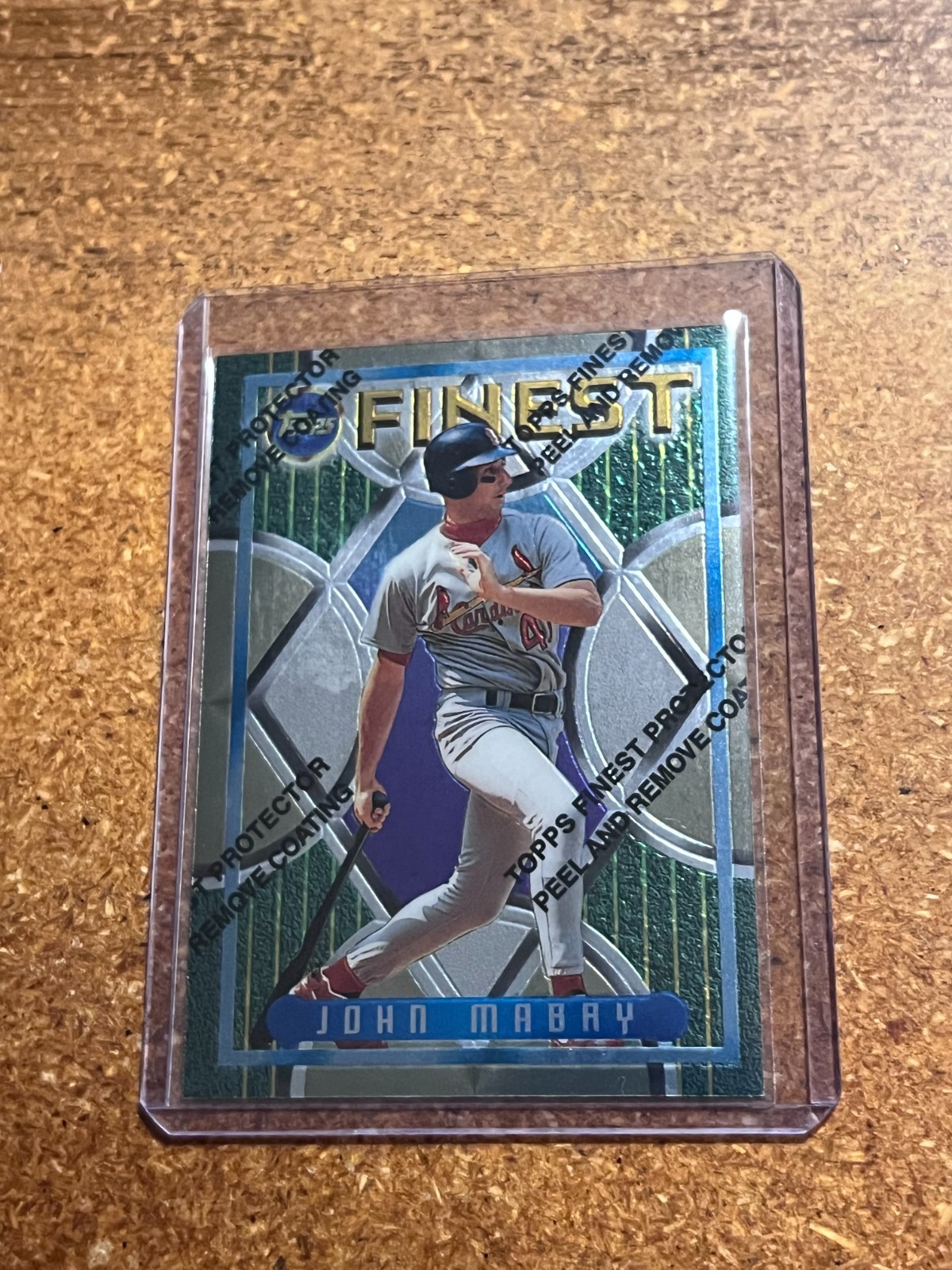 1995 Topps Finest Baseball With Coating # 303 John Mabry