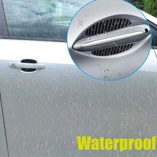 4pcs Black Car Door Handle Bowl Anti Scratch Protective Film Paint Guard
