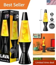 Lamp - 14.5'' Vinyl Record Grooved Base - The  Motion Light - Yellow Wax and ...